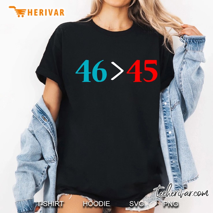46 Superior Than 45 Democrats & Liberals Usa Funny Gift Ladies Tee