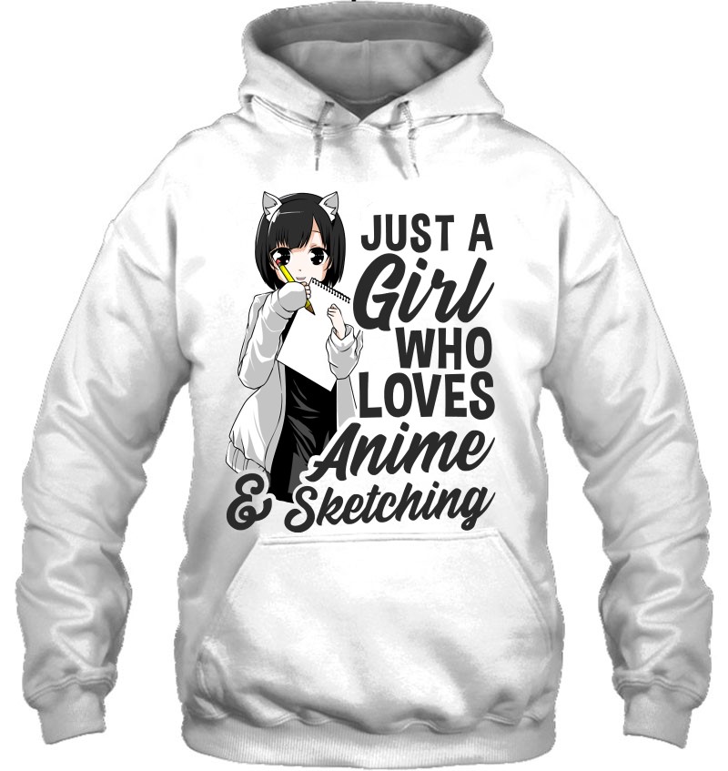 Anime Girl Hoodie Just a Girl Who Loves Anime Hoodie