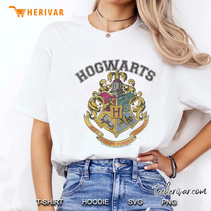 Harry Potter Hogwarts Vintage Crest Ladies Tee