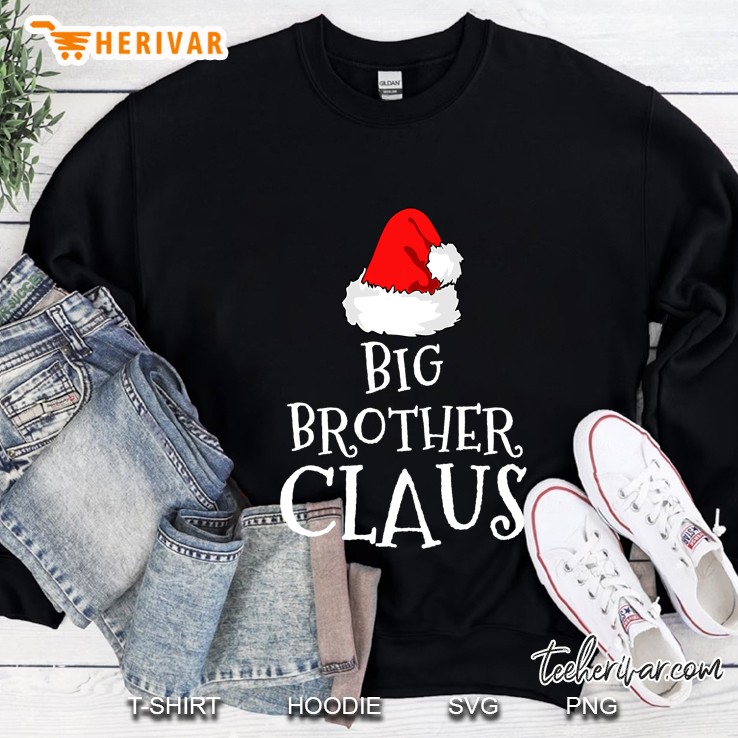 Big Brother Claus Christmas Hat Family Group Matching Pajama Sweatshirt