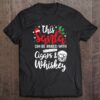 Funny Christmas This Santa Can Be Bribed With Cigars Whiskey Tee