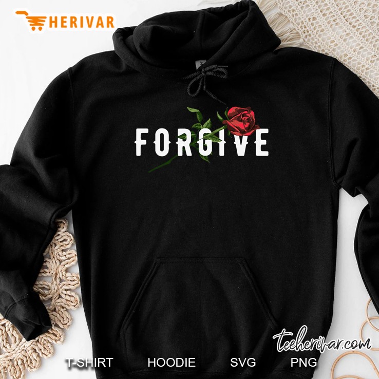Grunge Aesthetic - Forgive Rose - Soft Grunge Rose Hoodie