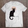 Black Cat Halloween Funny Cat Lovers Gift Black Scary Cat Tee