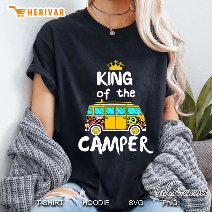 King Of The Camper Camping Rv Shirt Ladies Tee