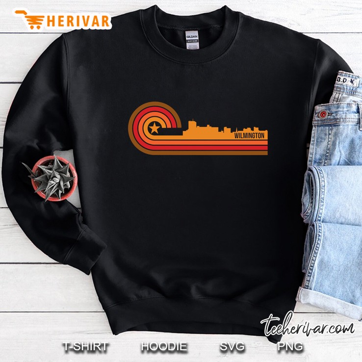 Retro Wilmington Nc Skyline Sweatshirt
