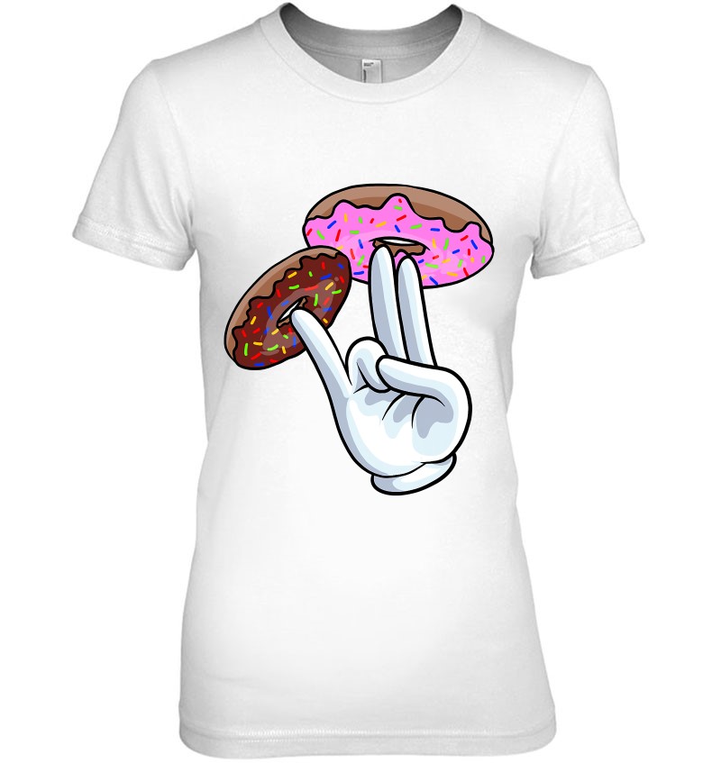 2 In The Pink 1 In The Stink I Dirty Donuts Hand Humor T-Shirts ...