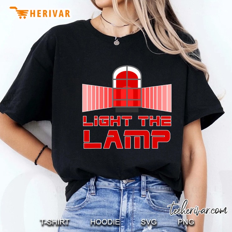 Light The Lamp Hockey Goal Tshirt Ladies Tee