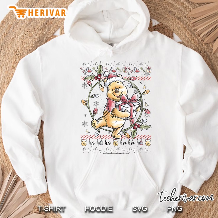 Christmas Winnie The Pooh Ugly Sweater Hoodie