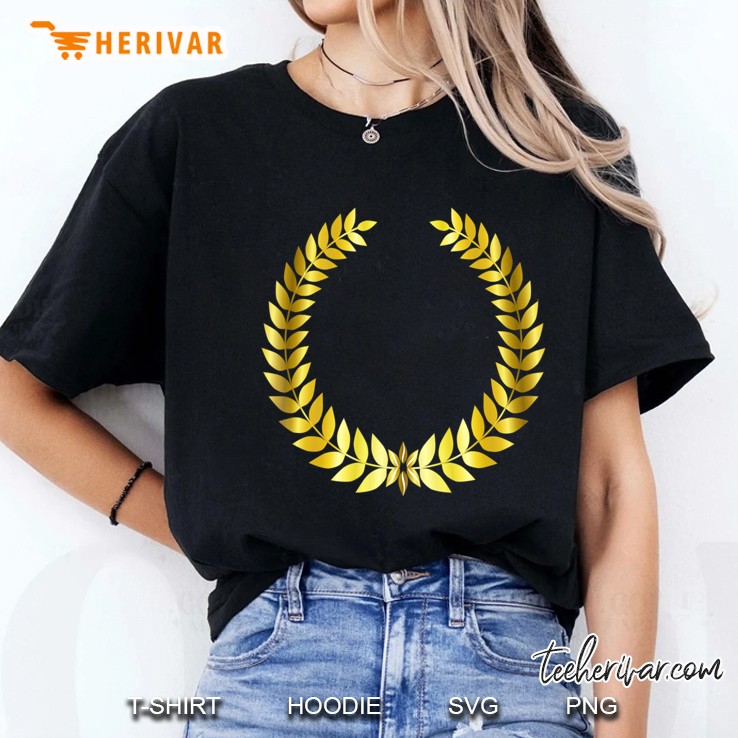 Gold Laurel Wreath Apollo God Greek Mythology Ladies Tee