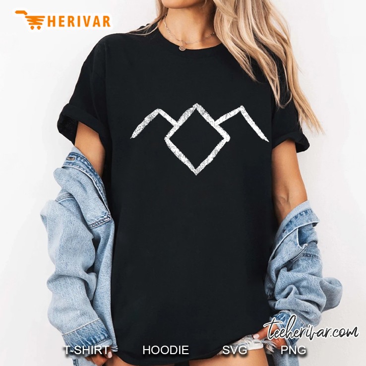 Twin Peaks Classic Chalk Lined Owl Cave Logo Premium Ladies Tee