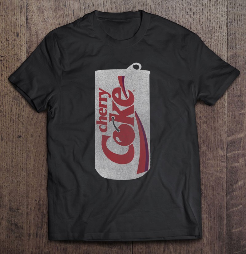 Womens Coca-Cola Cherry Coke Can Silhouette Logo