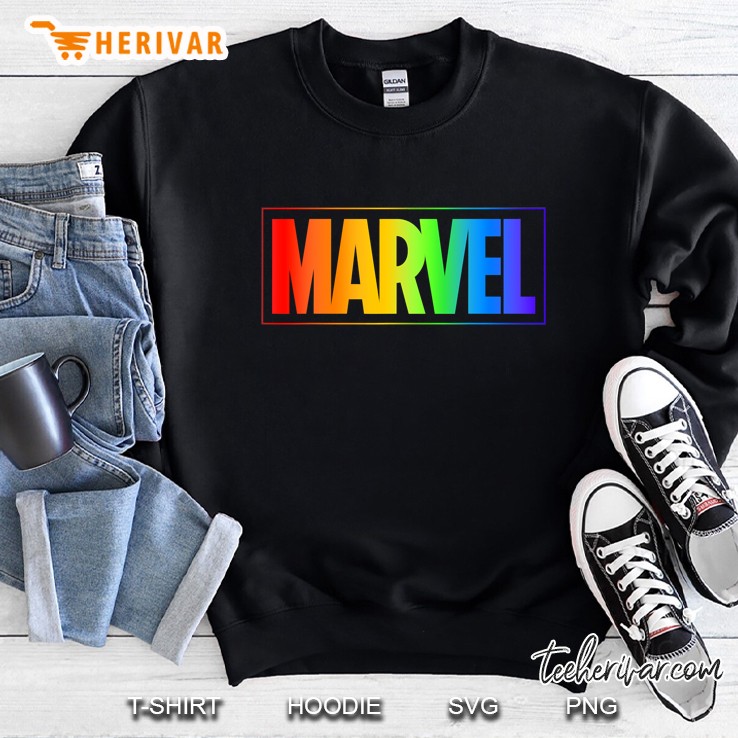 Marvel Rainbow Gradient Logo Sweatshirt
