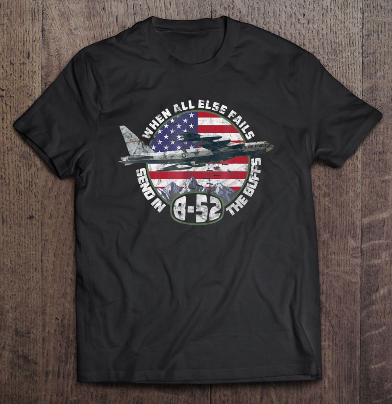 Send In The Buffs B-52 Stratofortress Bomber Vintage Tee Shirt