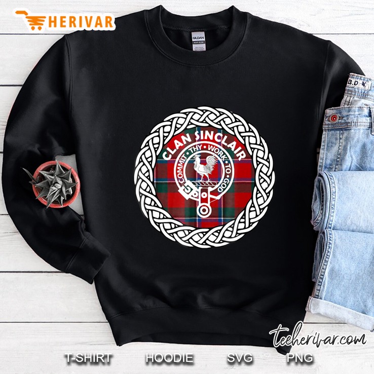 Sinclair Surname Scottish Clan Tartan Crest Badge Sweatshirt