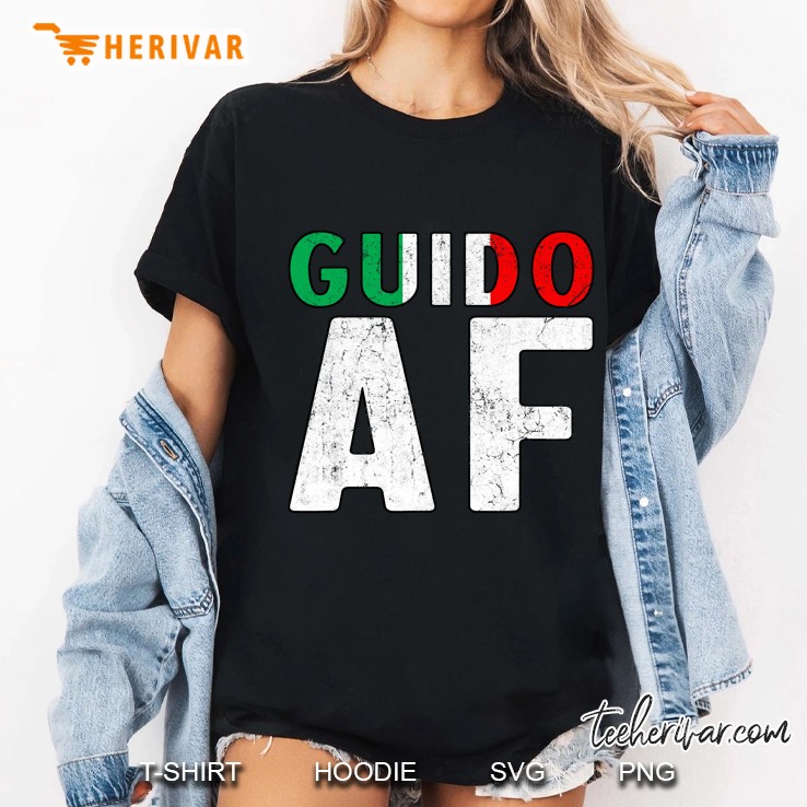 Vintage Look Guido Af Italian New York Jersey As Fuck Ladies Tee