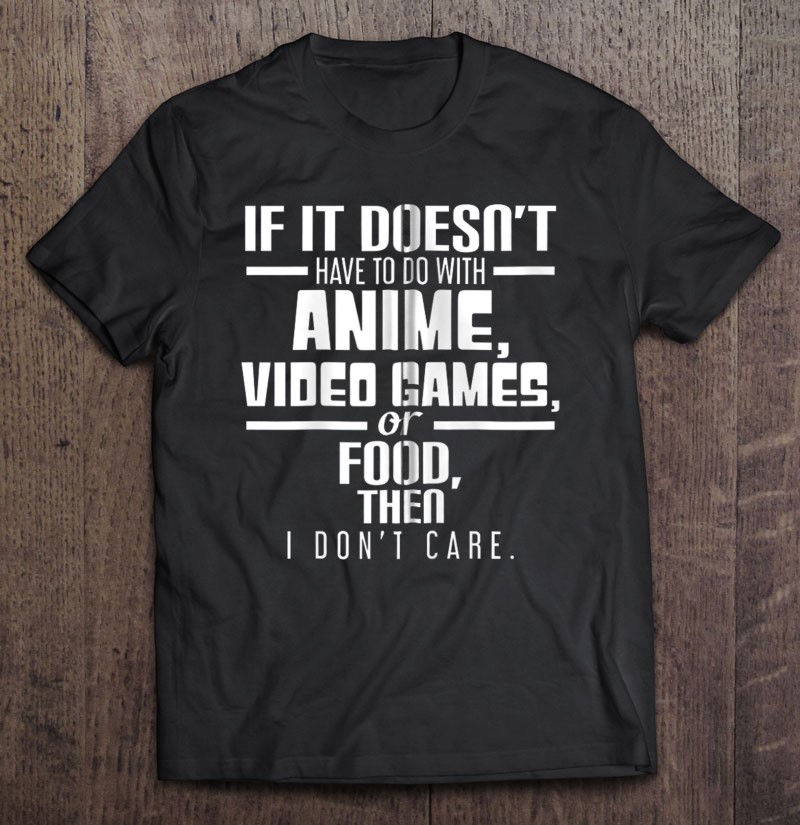 Everyday Anime Video Games Food Attitude Zip Shirt