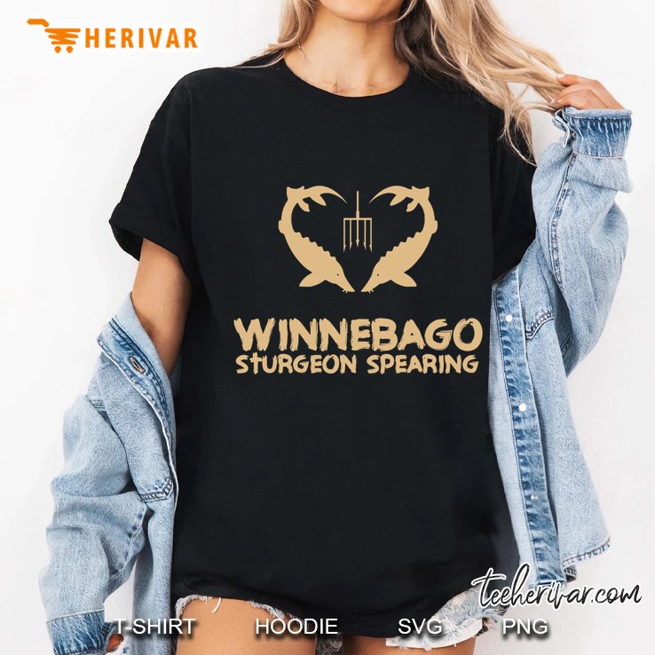 Love Lake Winnebago Wisconsin Sturgeon Spearing Ladies Tee