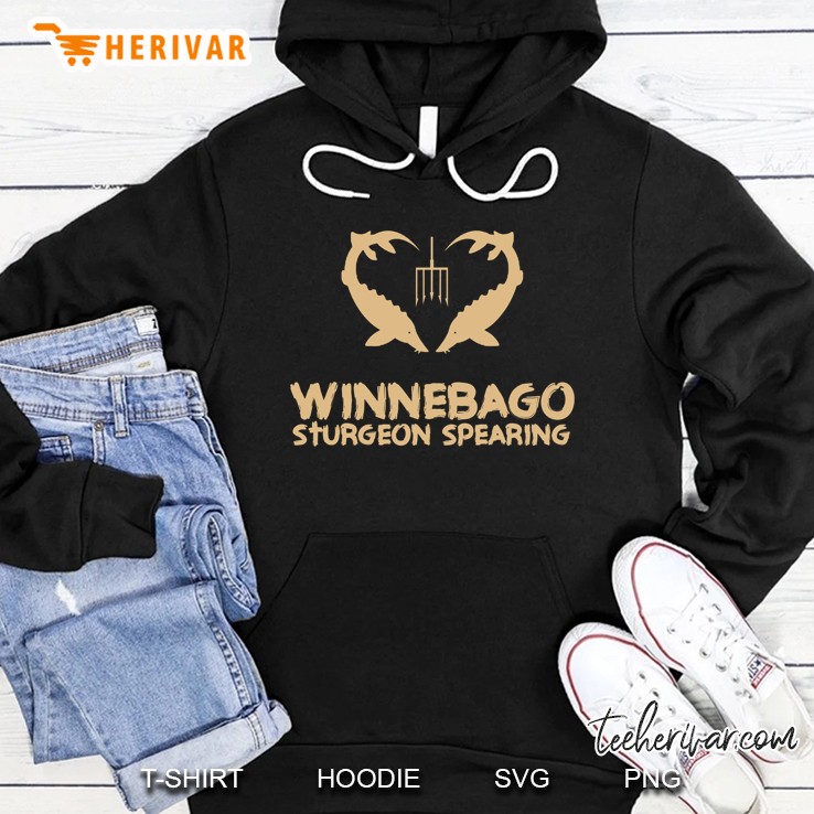 Love Lake Winnebago Wisconsin Sturgeon Spearing Hoodie