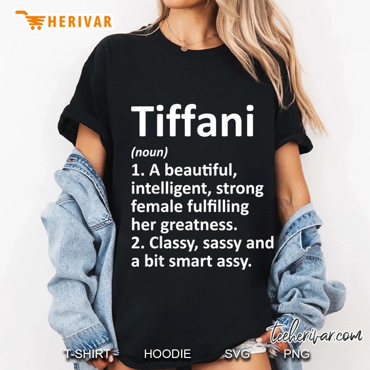 Tiffani Definition Personalized Name Funny Christmas Gift Ladies Tee