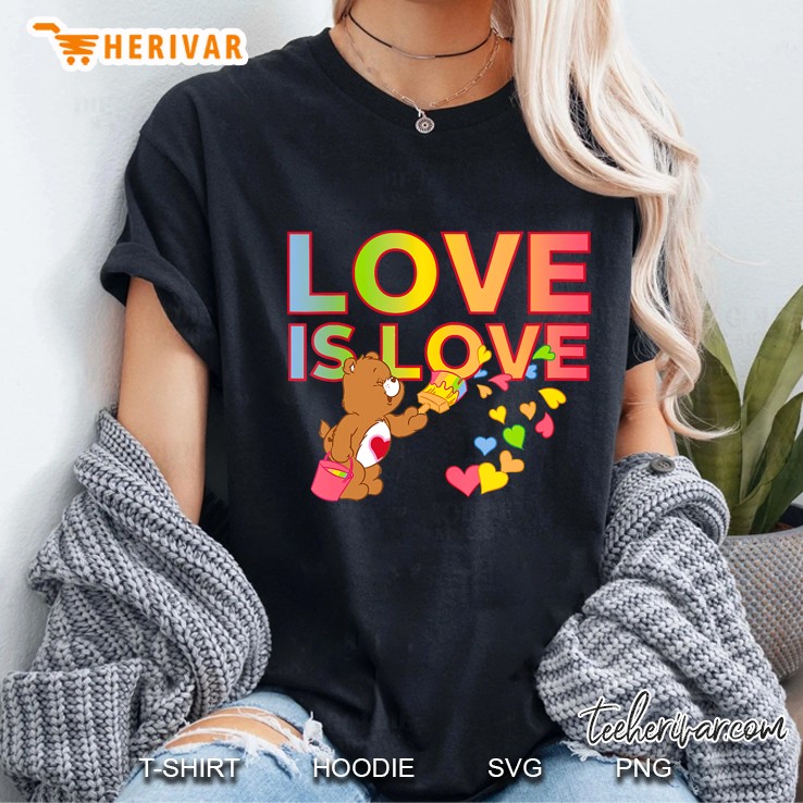 Womens Care Bears Love Is Love Ladies Tee