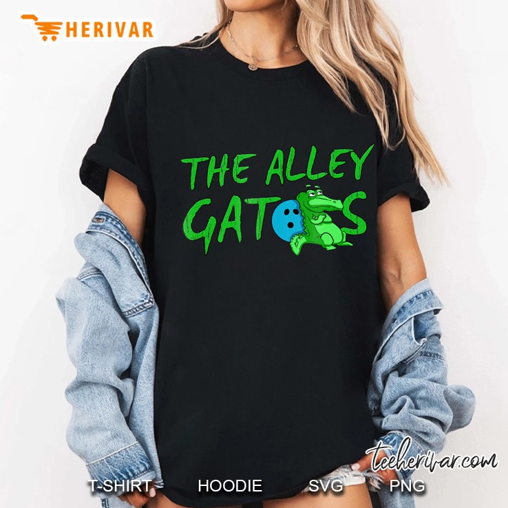 Alley Gator Funny Bowling Ladies Tee
