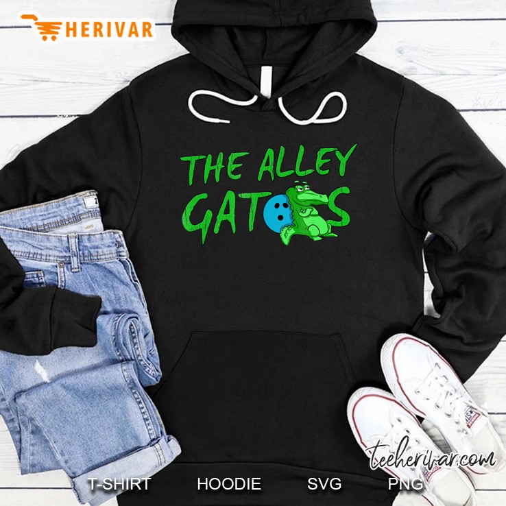 Alley Gator Funny Bowling Hoodie