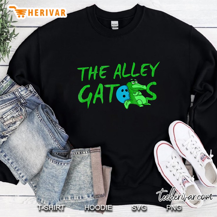 Alley Gator Funny Bowling Sweatshirt