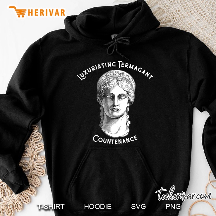 Luxuriating Termagant Countenance - Resting Bitch Face Premium Hoodie