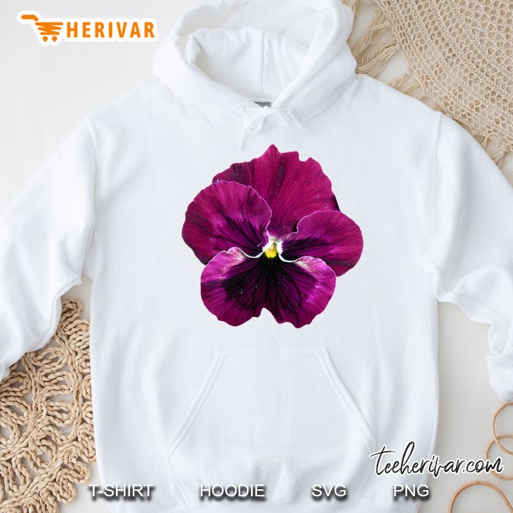 Purple Flower Pansy Floral Design For Women Men Kids - Pansy Hoodie