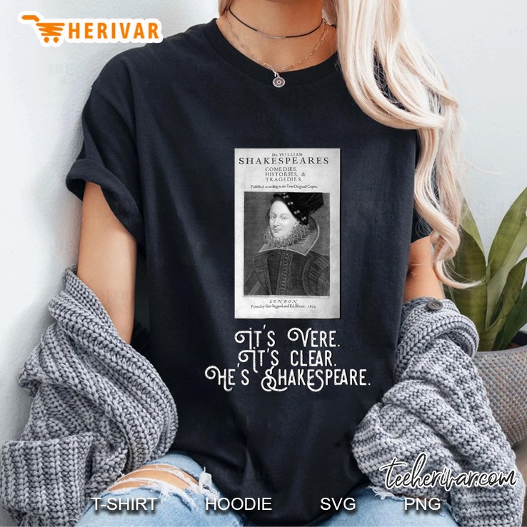 Mens Edward De Vere Earl Of Oxford Authorship Question Ladies Tee