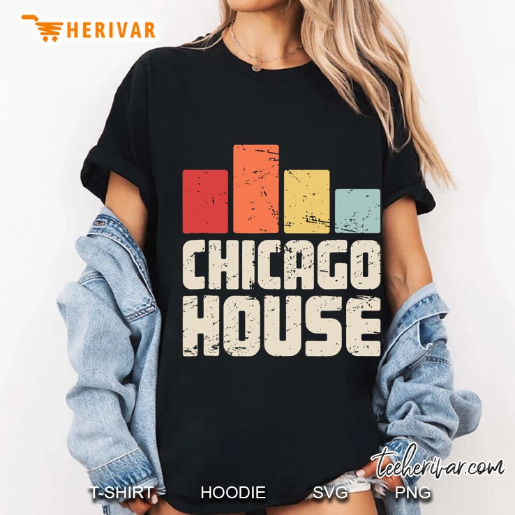 Retro Vintage Chicago House Ladies Tee