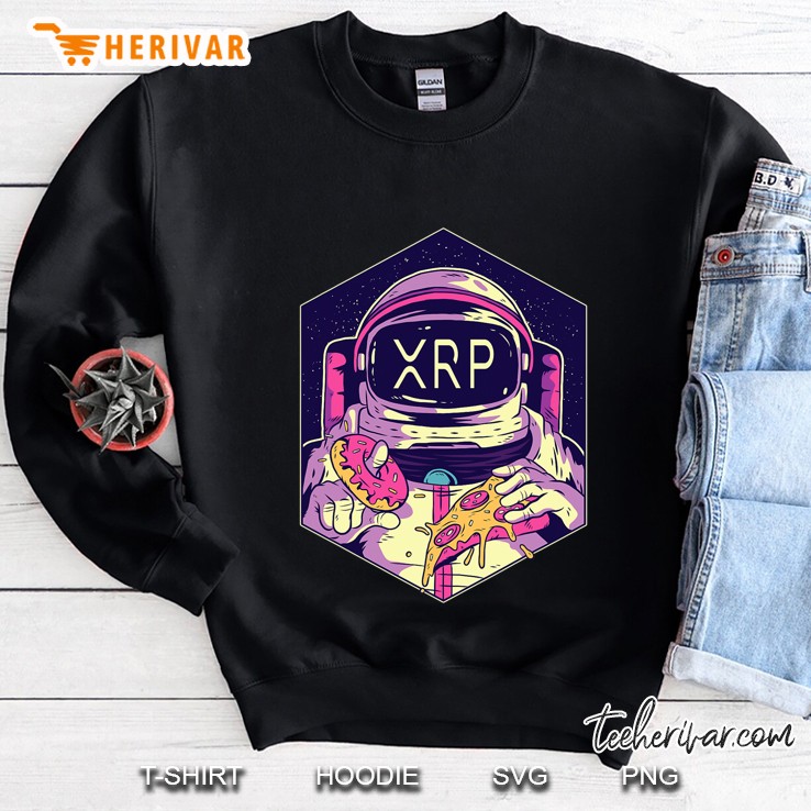 Xrp Symbol Crypto Currency To The Moon Astronaut Sweatshirt