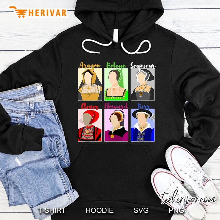 Six Queens Vintage Portraits Hoodie