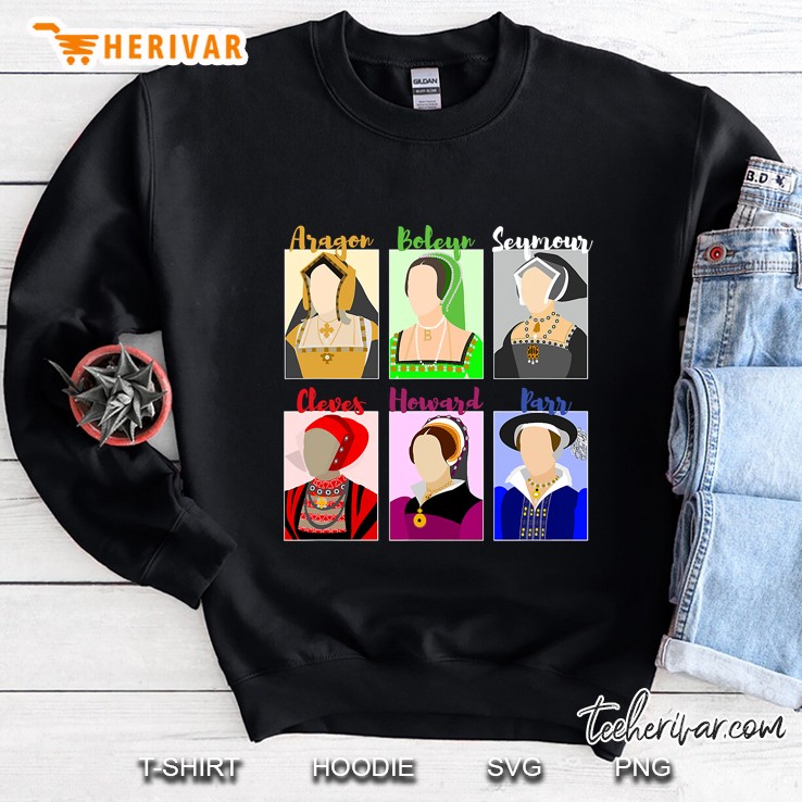 Six Queens Vintage Portraits Sweatshirt