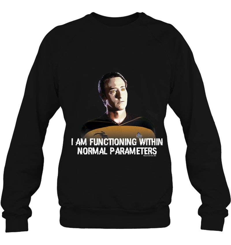 Star Trek The Next Generation Data Parameters Sweatshirt