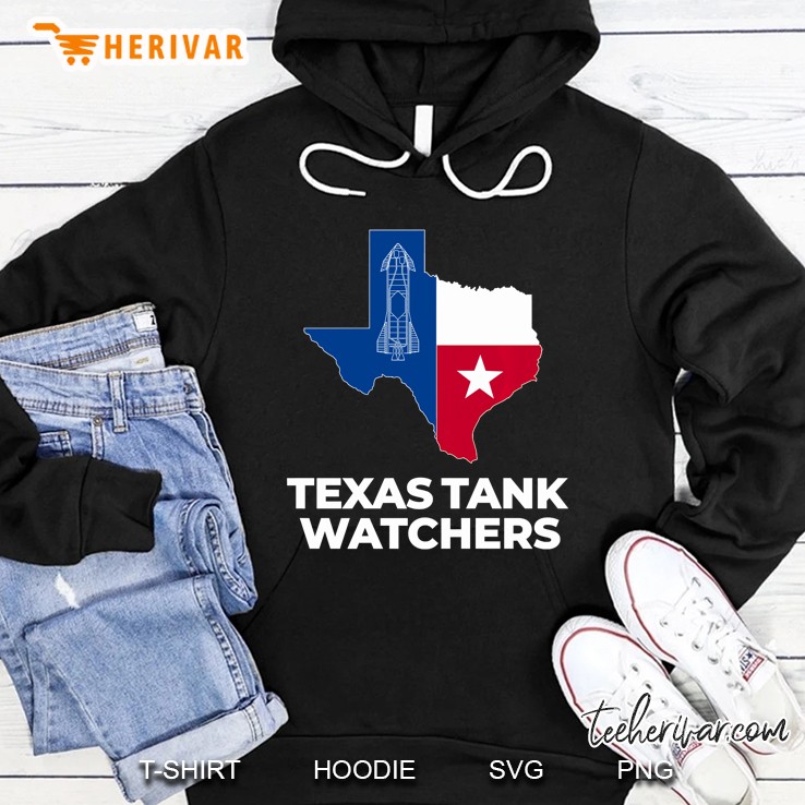 Texas Tank Watchers Starship Rocket Boca Chica Spaceport Premium Hoodie