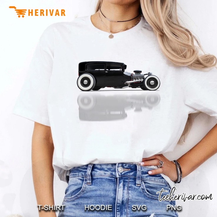 Traditional Hot Rod Sedan Tudor Fordor Ford Model A Ladies Tee
