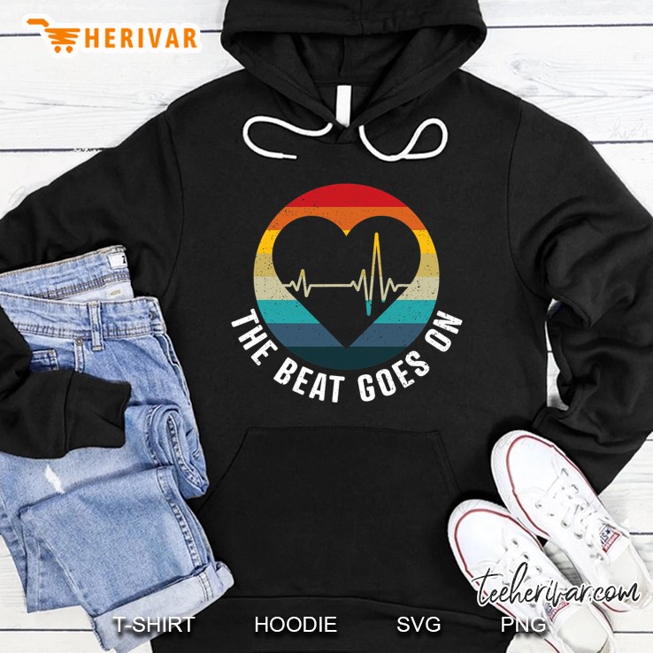 The Beat Goes On - Heart Attack Survivor Get Well Soon Gift Hoodie