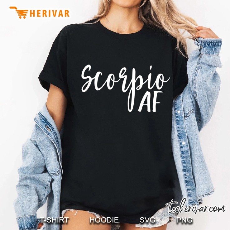 Womens Scorpio Af Horoscope Zodiac Astrology Sign Ladies Tee