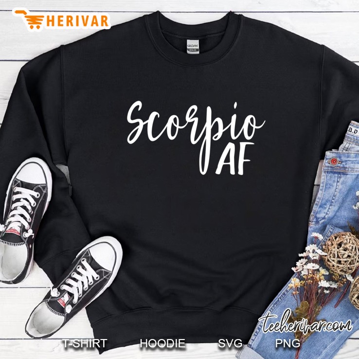 Womens Scorpio Af Horoscope Zodiac Astrology Sign Sweatshirt