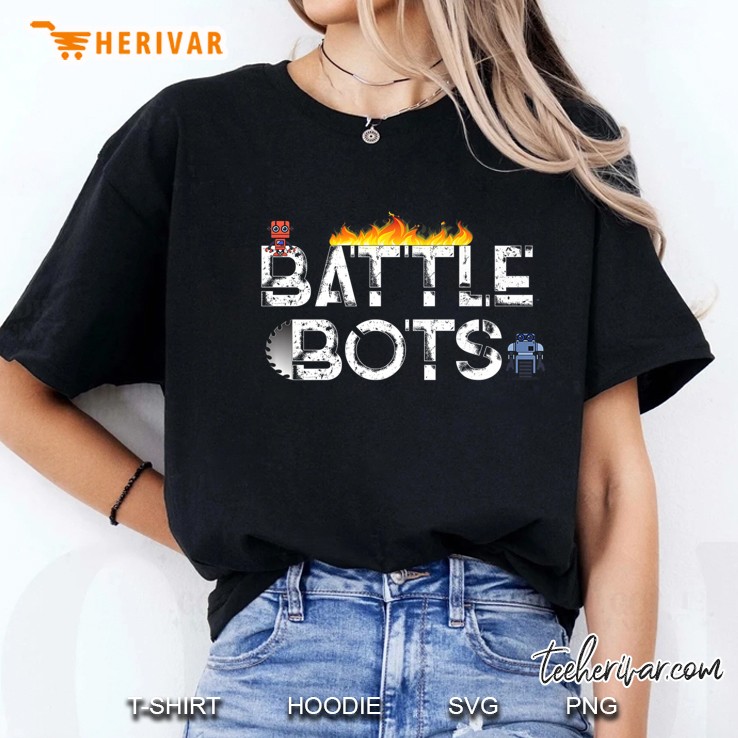 Battle Bots Fighting Robots Premium Ladies Tee