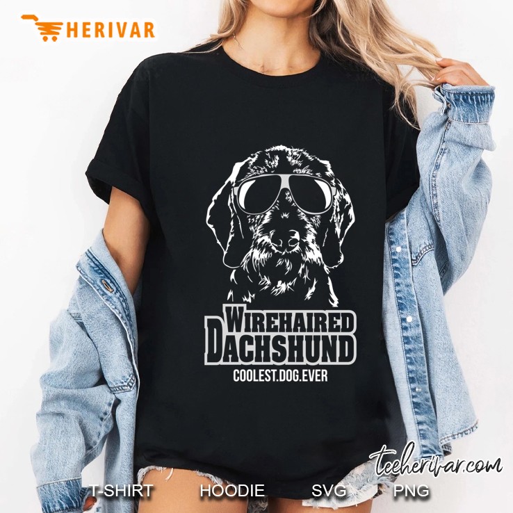 Funny Proud Wirehaired Dachshund Coolest Dog Gift Ladies Tee