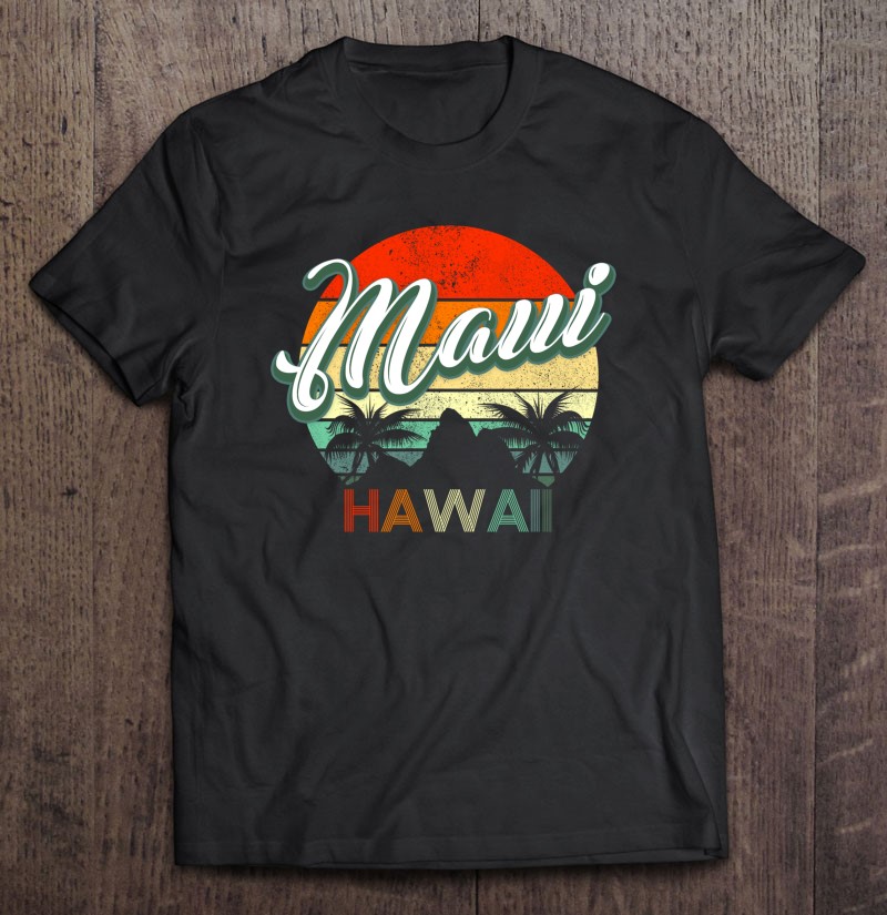 Maui Hawaii Tropical Paradise Retro Vintage