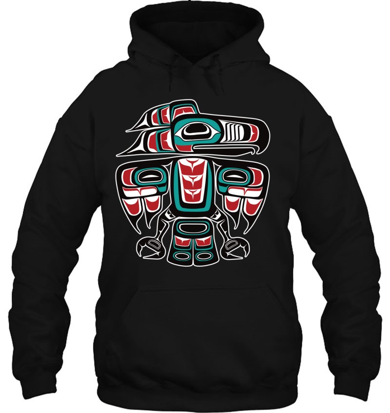 Northwest Pacific Haida Tlingit Native Raven Totem