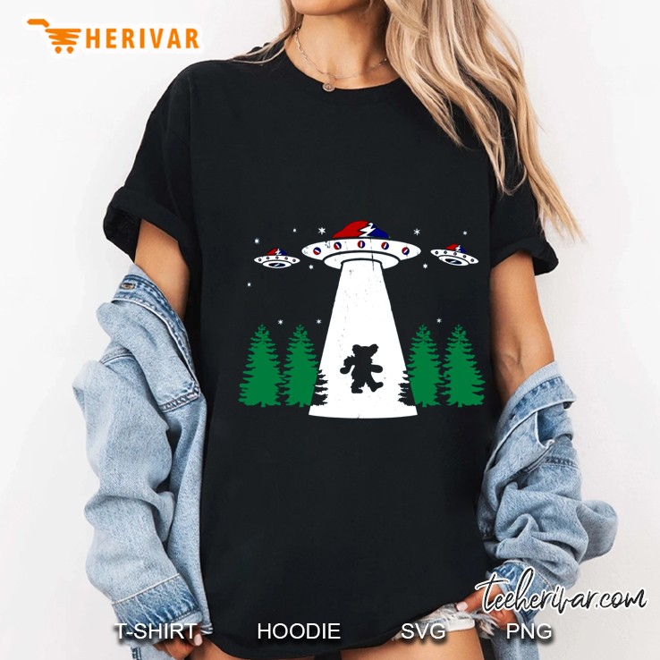 UFO Grateful Dead Dancing Bear Ladies Tee