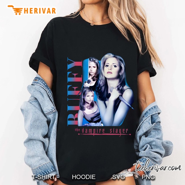 Buffy The Vampire Slayer Buffy Collage Ladies Tee