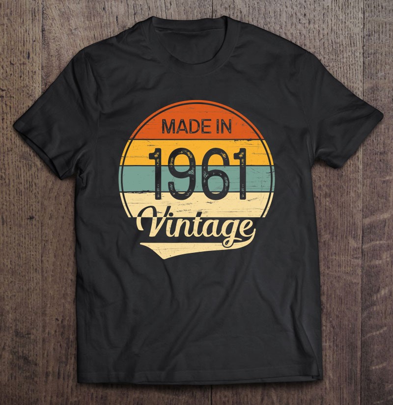 60th Birthday Gift 60 Years Of Being Awesome Shirt Retro 1961 T-Shirt Vintage 1961 Shirt 60th Birthday Shirt 60th Birthday Party