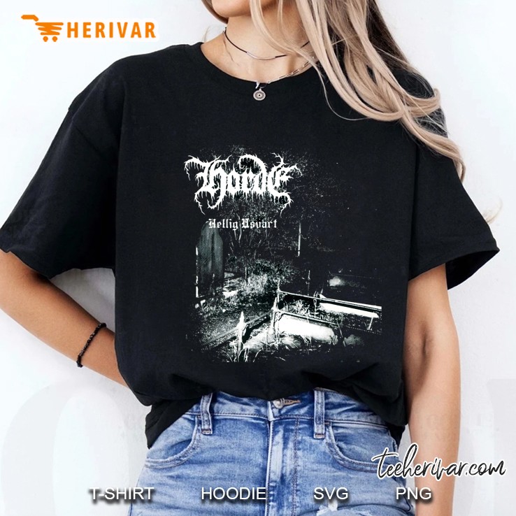 Horde Hellig Usvart Black Metal Christian Unblack Ladies Tee