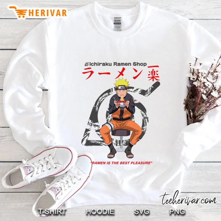 Naruto Shippuden Ichiraku Ramen Shop Naruto On White Sweatshirt
