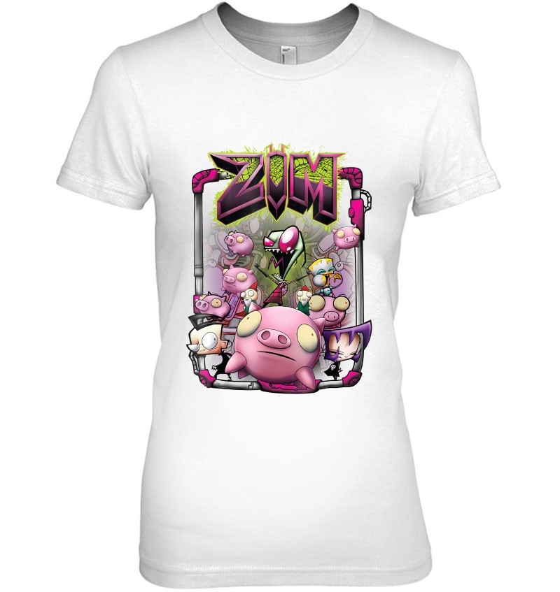 Nickelodeon Invader Zim Rubber Piggy Army T-Shirt Unisex T-shirt Adult Tee Kid Shirts Toddler Baby Onesie Hoodie Sweatshirt Gift